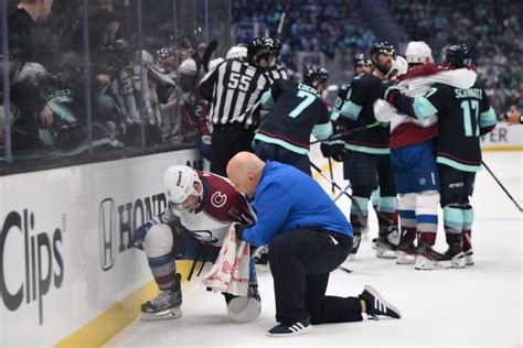 With Andrew Cogliano out for rest of Stanley Cup Playoffs, Kraken’s Jordan Eberle discusses hit that fractured Cogliano’s neck